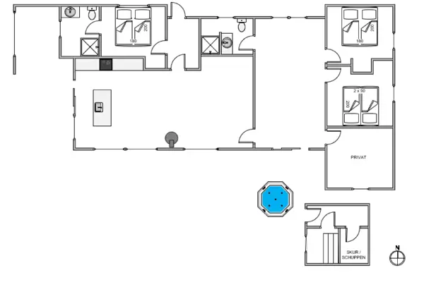 Ferienhaus B2699 in Bjerregard / Holmsland Klit