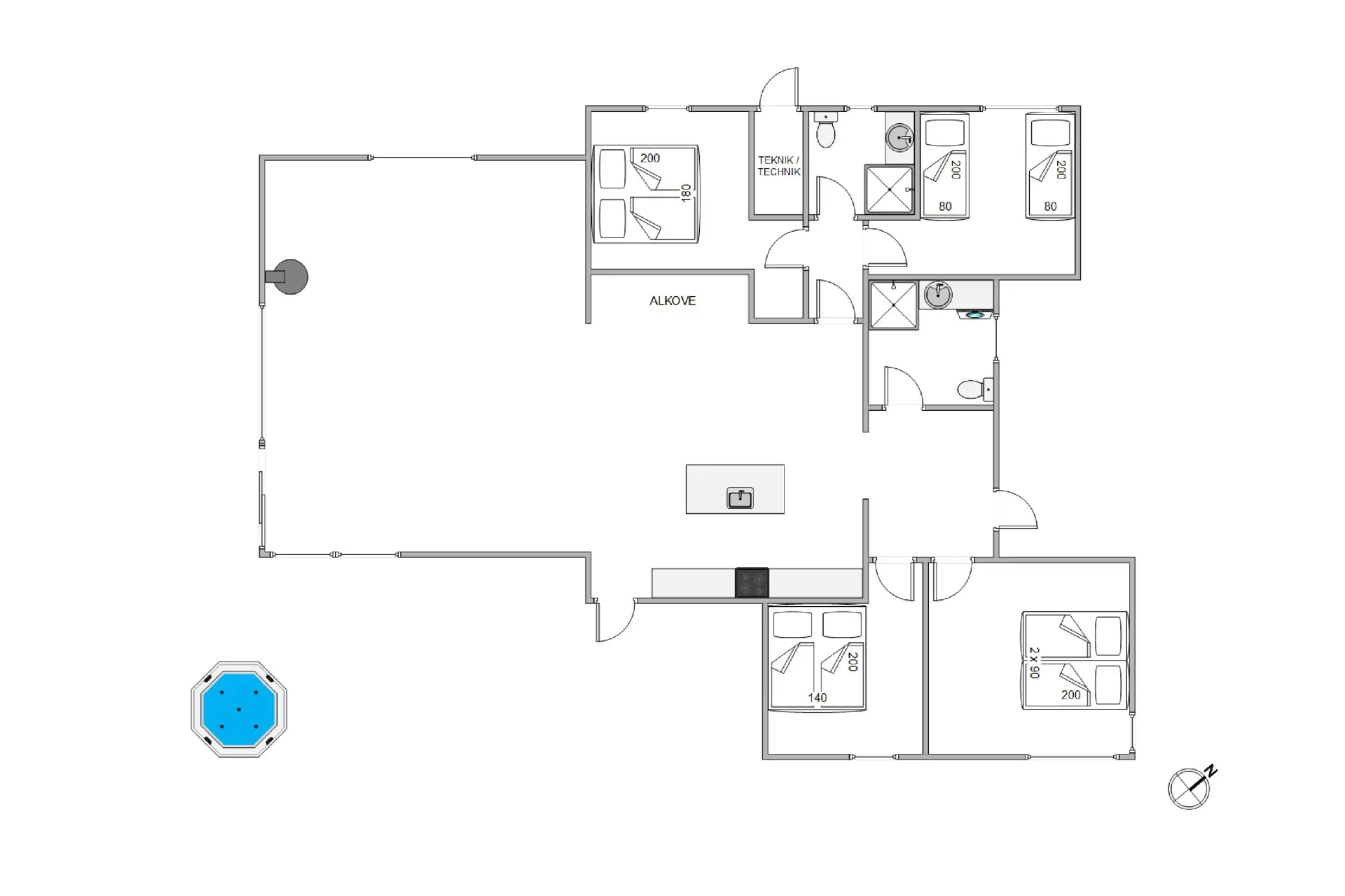 Ferienhaus 37815 in Sortbærvej 2, Skaven Strand | Bild 6 von 17