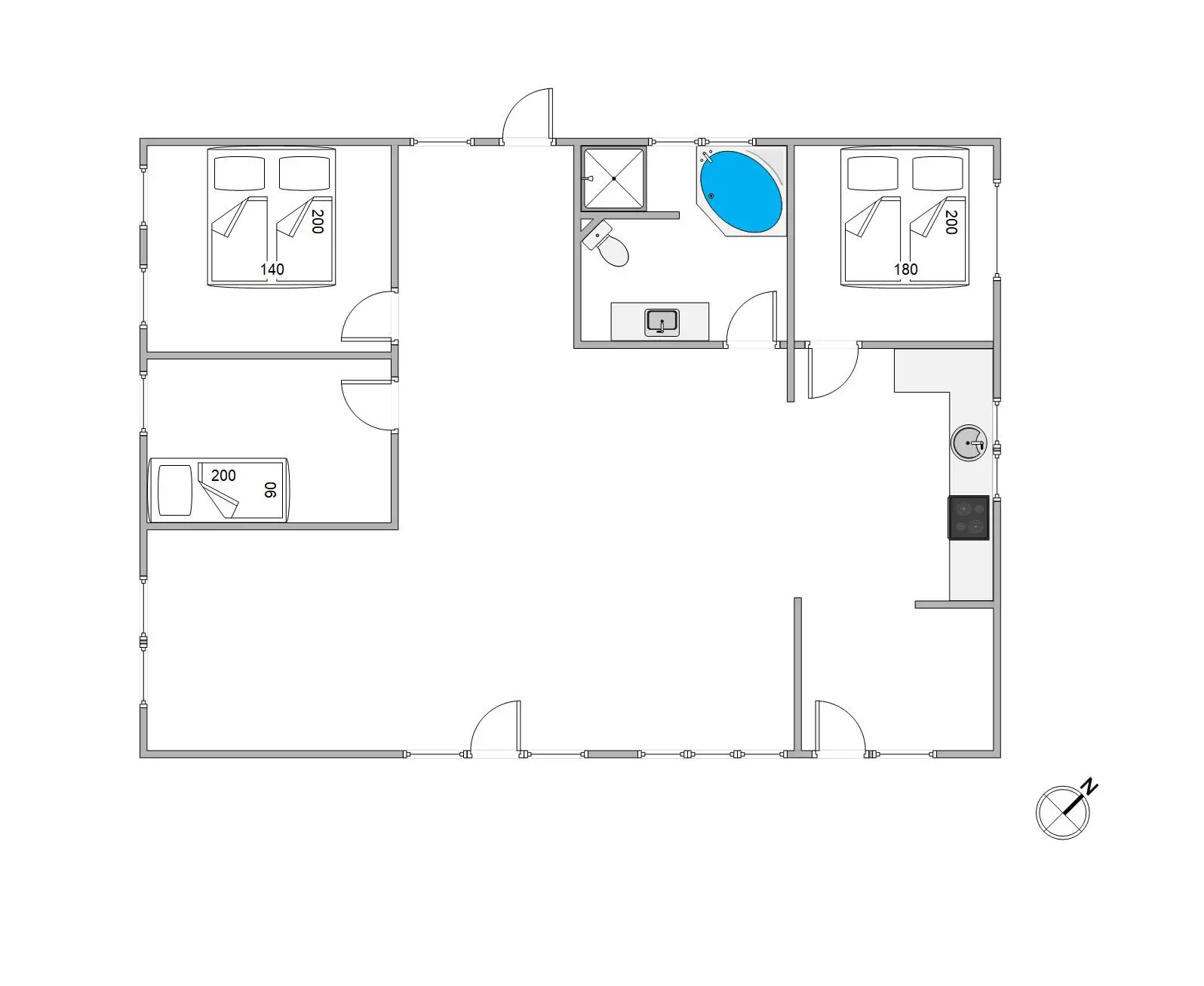 Ferienhaus 40525 in Strandvejen 401A, Henne Strand | Bild 6 von 28